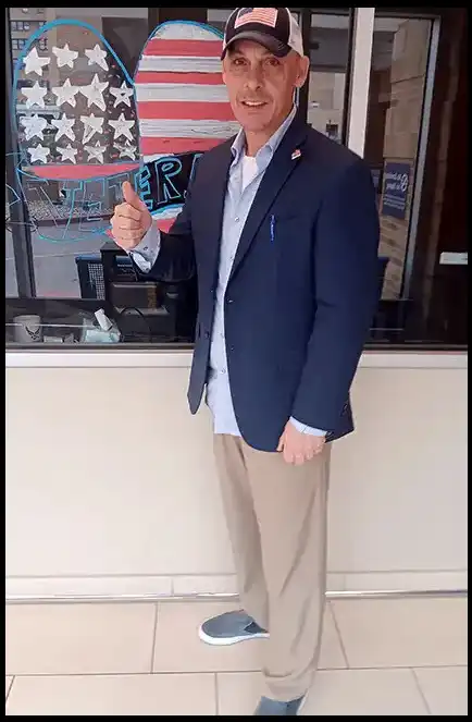 Book Author and Veteran David Haave advocating for Veterans at the Harry S Truman Hospital MO 2024 -- David Haave